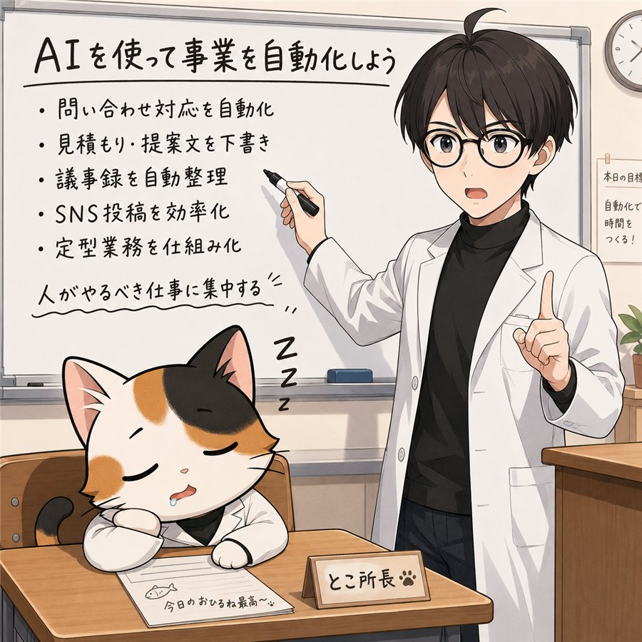 生成AI研修・ワークショップ(とこ所長と副所長)